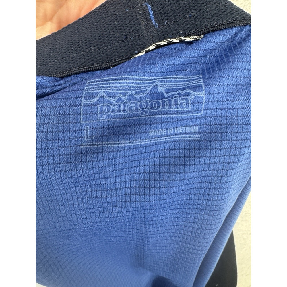 Patagonia Nine Trails Athletic Shorts Blue Stretch Lightweight 8" Men's Size L - Picture 3 of 5